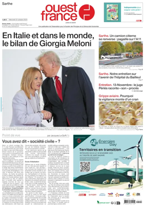 Cover of Ouest France (Sarthe)