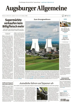 Cover of Augsburger Allgemeine (Ausgabe Stadt)