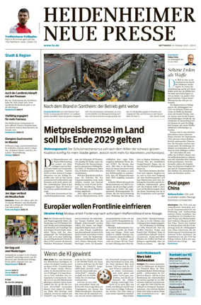 Cover of Heidenheimer Neue Presse