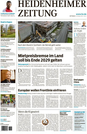 Cover of Heidenheimer Zeitung