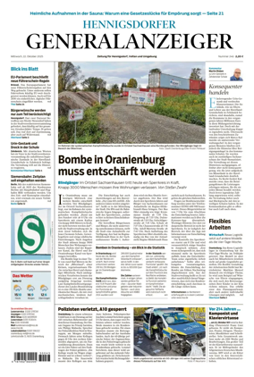 Cover of Hennigsdorfer Generalanzeiger