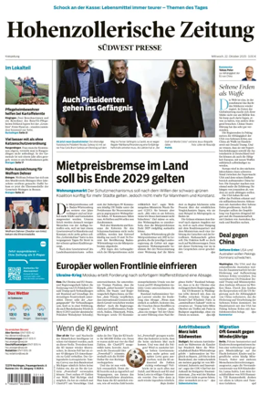 Cover of Hohenzollerische Zeitung