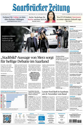 Cover of Saarbruecker Zeitung