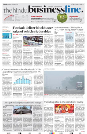 Cover of BusinessLine (Kolkata)