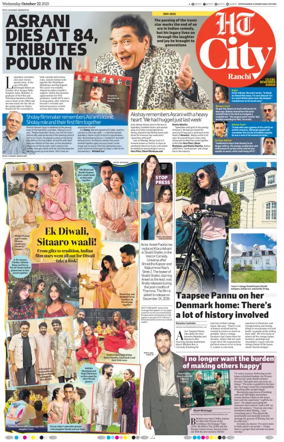 Cover of Hindustan Times (Ranchi) - Live