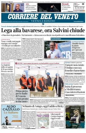 Cover of Corriere del Veneto (Vicenza e Bassano)