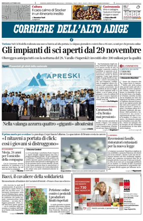 Cover of Corriere dell'Alto Adige
