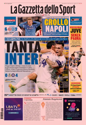 Cover of La Gazzetta dello Sport - Romana