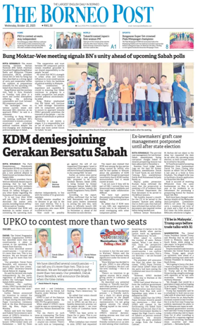 Cover of The Borneo Post (Sabah)