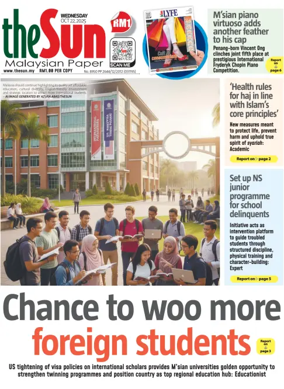 Cover of The Sun (Malaysia)