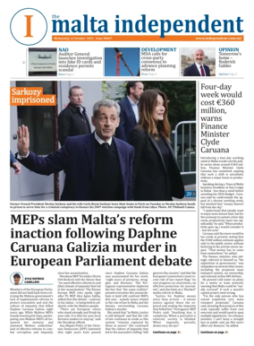 Cover of Malta Independent