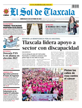 Cover of El Sol de Tlaxcala
