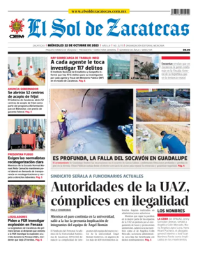Cover of El Sol de Zacatecas