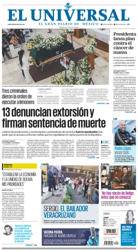 Cover of El Universal