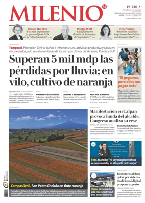 Cover of Milenio Puebla