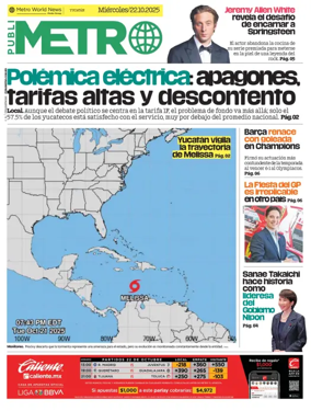 Cover of Publimetro Quintana Roo