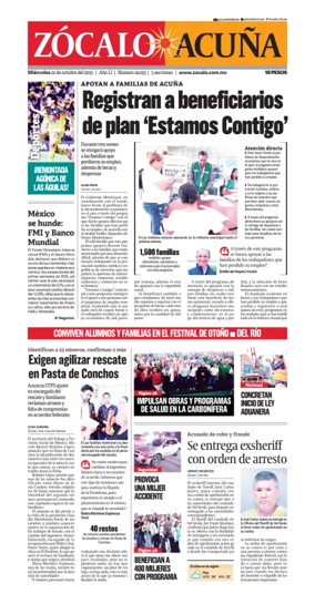 Cover of Zócalo Acuña