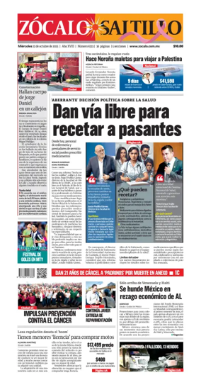 Cover of Zócalo Saltillo