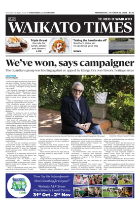 Cover of Waikato Times