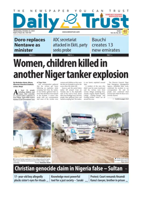 Cover of Daily Trust