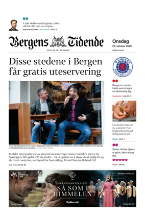 Cover of Bergens Tidende
