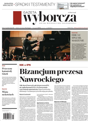 Cover of Gazeta Wyborcza