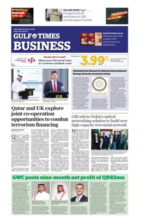 Cover of Gulf Times Business