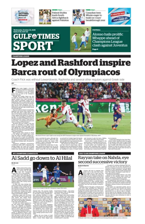 Cover of Gulf Times Sport