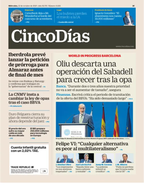 Cover of Cinco Días
