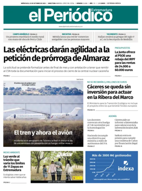 Cover of El Periódico Extremadura