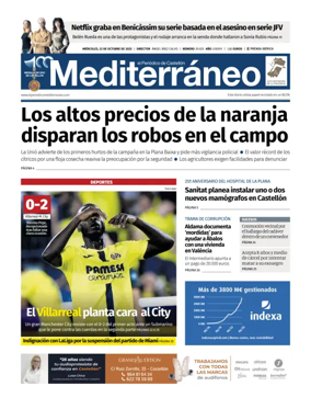 Cover of El Periódico Mediterráneo