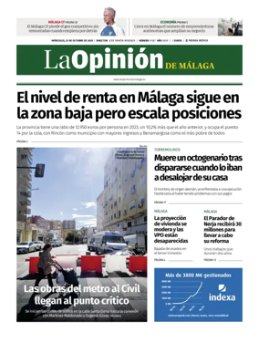 Cover of La Opinión de Málaga
