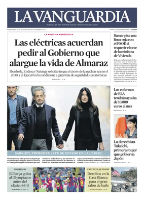 Cover of La Vanguardia