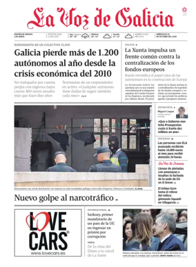 Cover of La Voz de Galicia (Arousa)