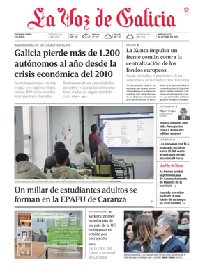 Cover of La Voz de Galicia (Ferrol)