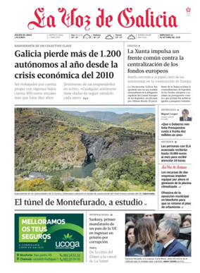 Cover of La Voz de Galicia (Monforte)