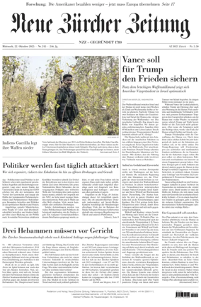 Cover of Neue Zürcher Zeitung