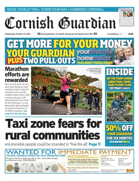 Cover of Cornish Guardian (Newquay & the North Coast)