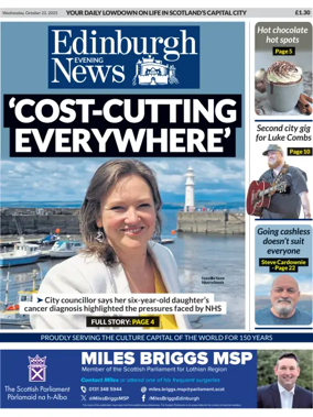 Cover of Edinburgh Evening News
