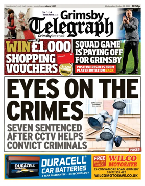 Cover of Grimsby Telegraph