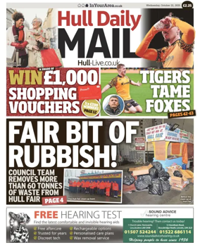 Cover of Hull Daily Mail