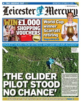 Cover of Leicester Mercury