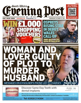 Cover of South Wales Evening Post