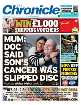 Cover of The Chronicle (South Tyneside and Durham)