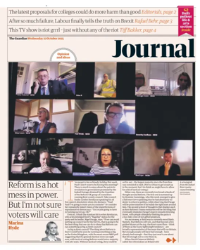 Cover of The Guardian e-paper Journal