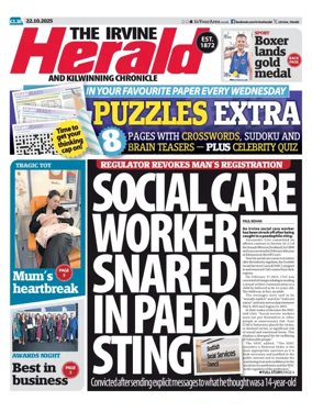Cover of The Irvine Herald and Kilwinning Chronicle