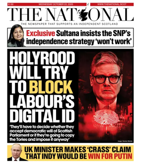 Cover of The National (Scotland)