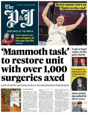 Cover of The Press and Journal (Aberdeenshire)