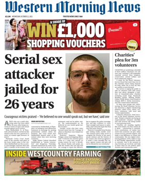 Cover of Western Morning News