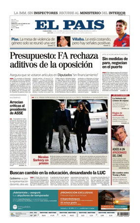 Cover of El Pais (Uruguay)
